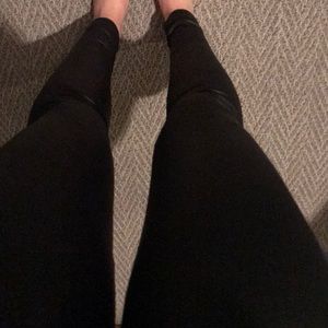 Faux leather leggings